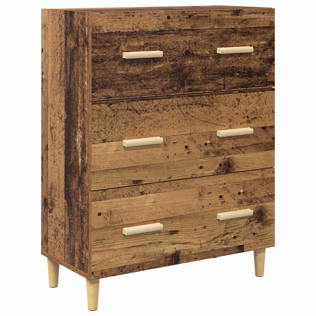 Haut Armoire avec tiroir Bois Ancien 69,5 x 34 x 180 cm - XIOS