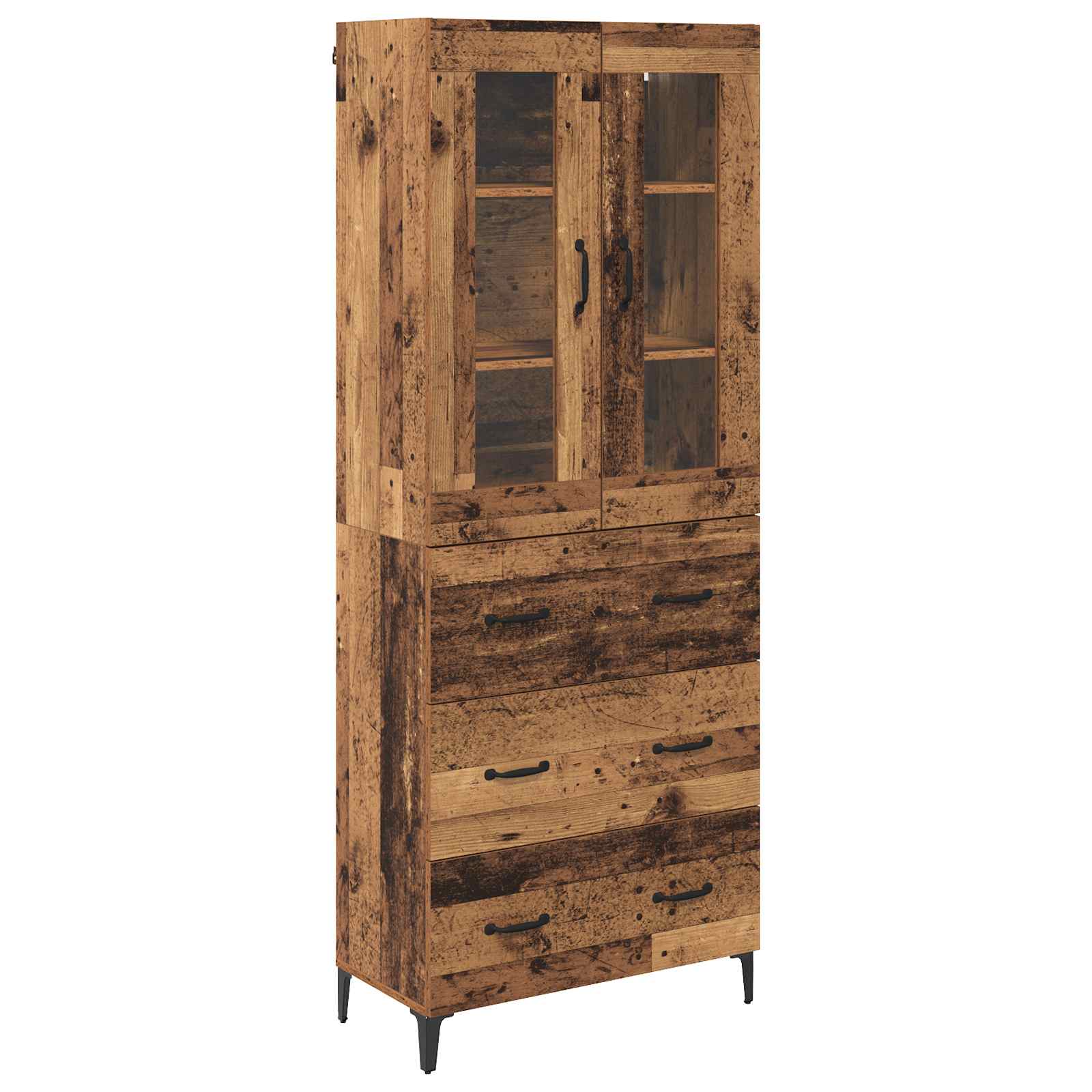 Haut Armoire Bois Ancien 69,5 x 34 x 180 cm Bois d'ingénierie - XIOS