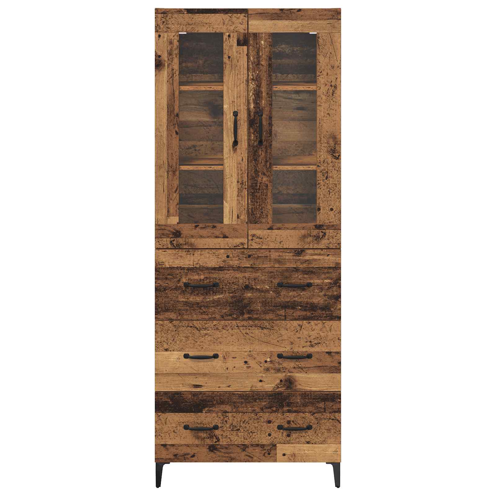 Haut Armoire Bois Ancien 69,5 x 34 x 180 cm Bois d'ingénierie - XIOS