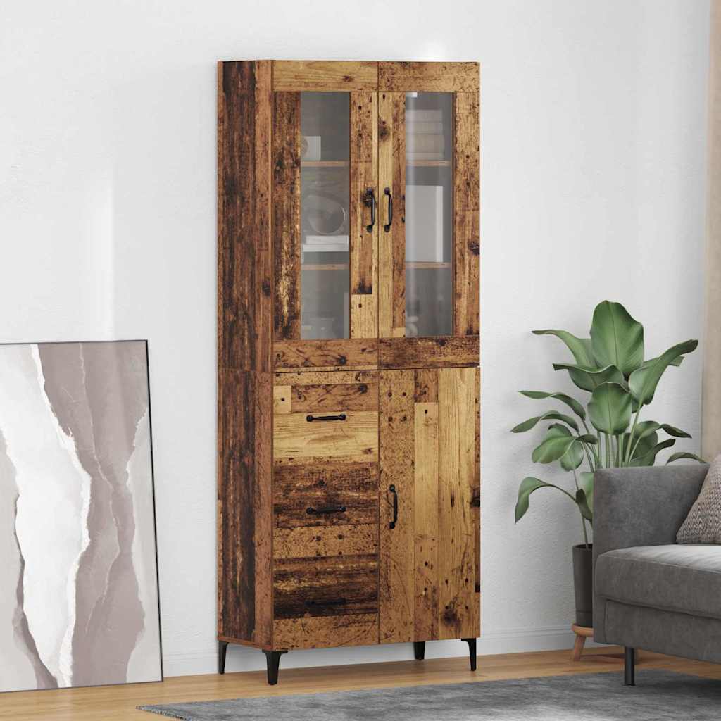 Haut Armoire Bois Ancien 69,5 x 34 x 180 cm Bois d'ingénierie - XIOS