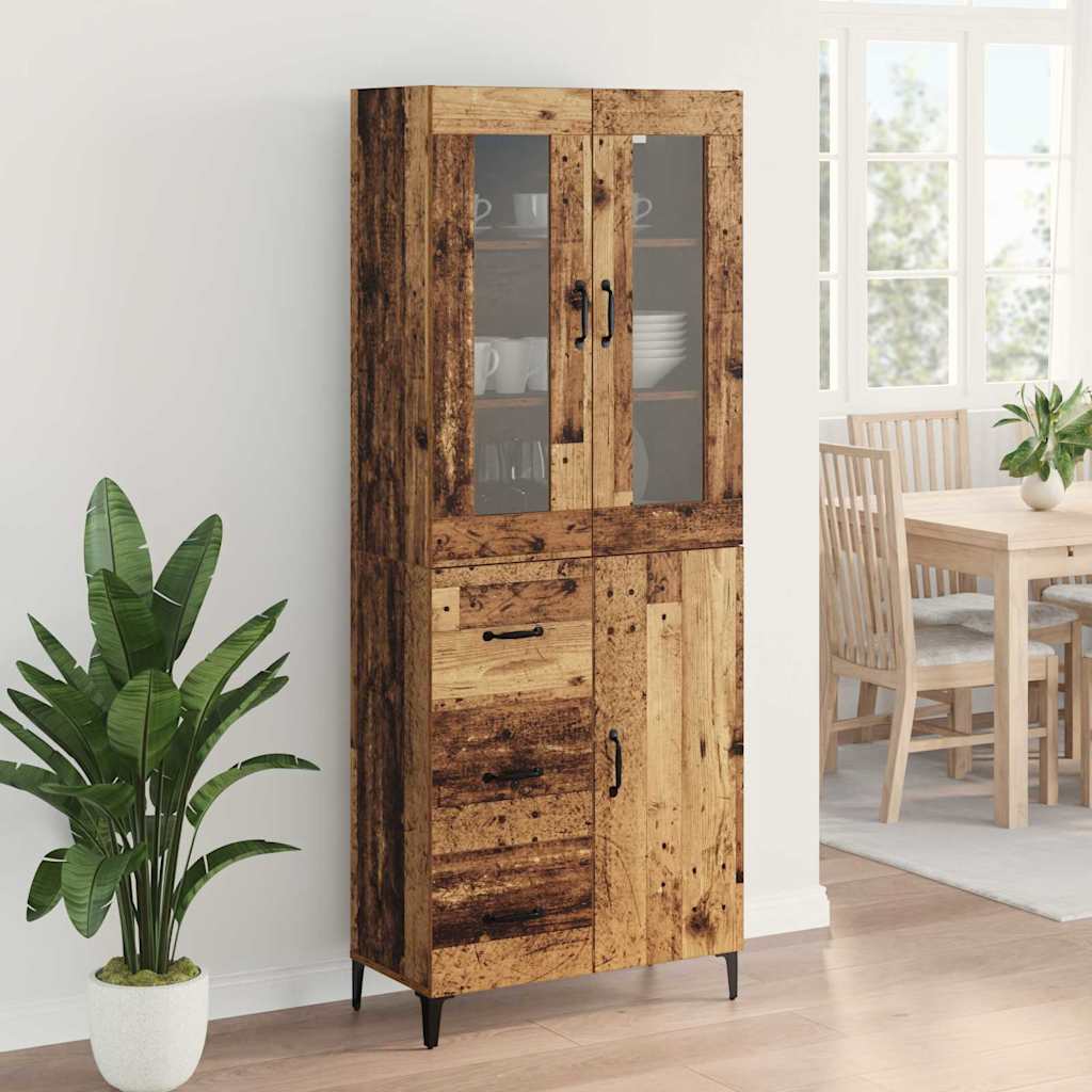 Haut Armoire Bois Ancien 69,5 x 34 x 180 cm Bois d'ingénierie - XIOS
