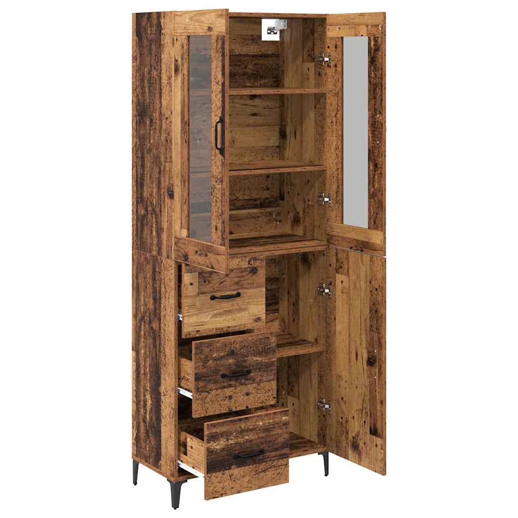 Haut Armoire Bois Ancien 69,5 x 34 x 180 cm Bois d'ingénierie - XIOS