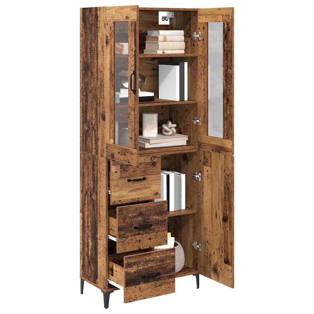 Haut Armoire Bois Ancien 69,5 x 34 x 180 cm Bois d'ingénierie - XIOS