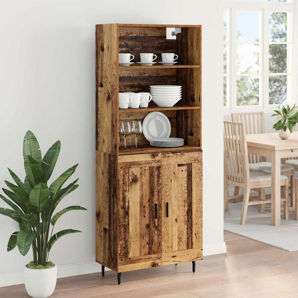 Haut Armoire Bois Ancien 69,5 x 34 x 180 cm - XIOS