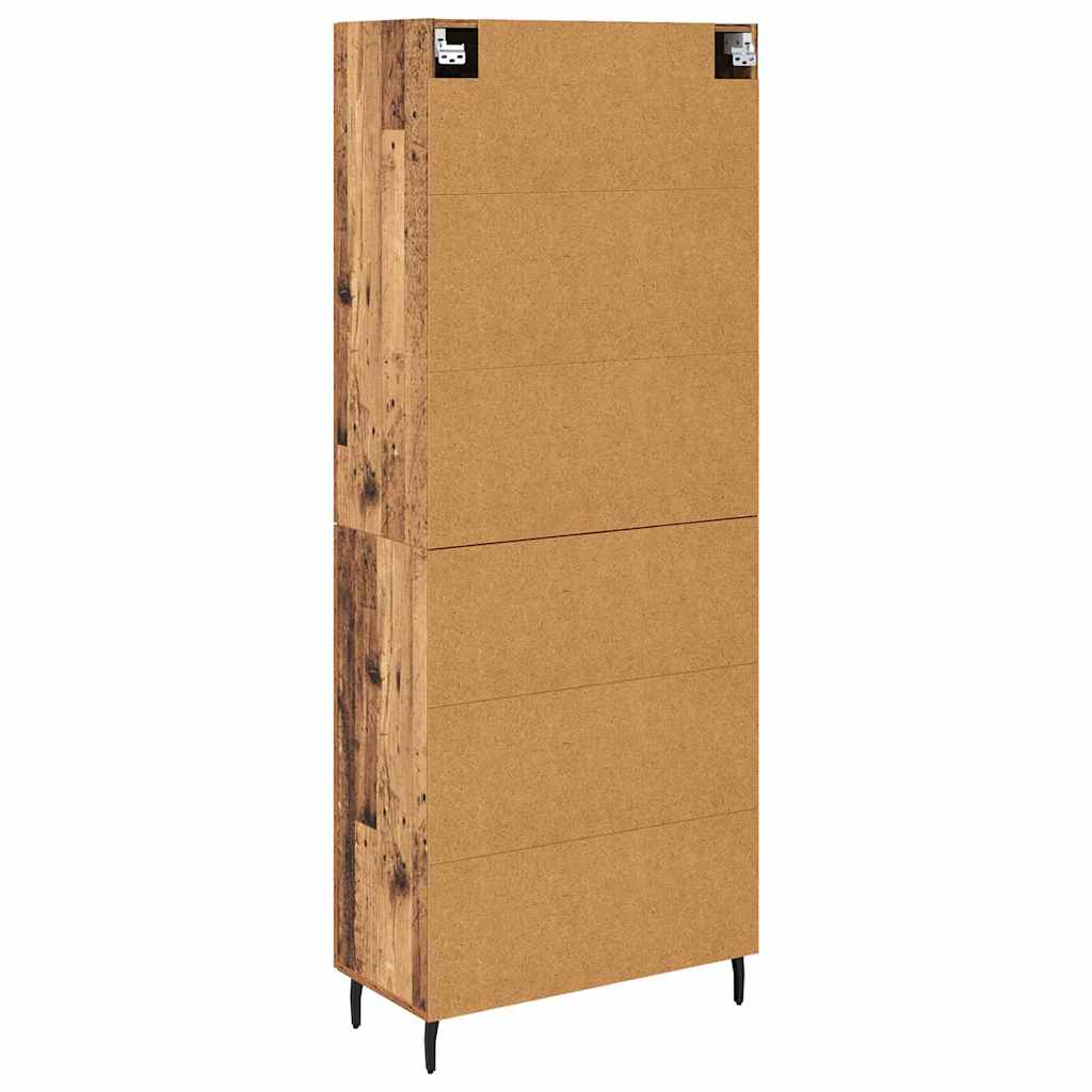 Haut Armoire 2 pcs Bois ancien Bois d'ingénierie - XIOS