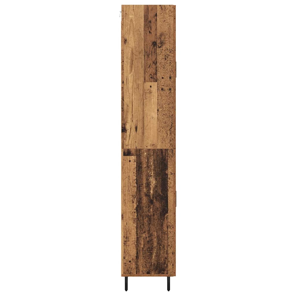 Haut Armoire 2 pcs Bois ancien Bois d'ingénierie - XIOS