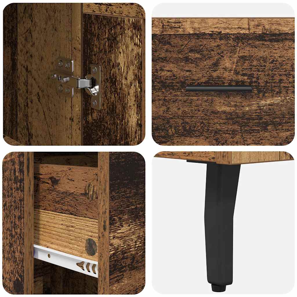 Haut Armoire Bois Ancien 34,5 x 34 x 180 cm Bois d'ingénierie - XIOS