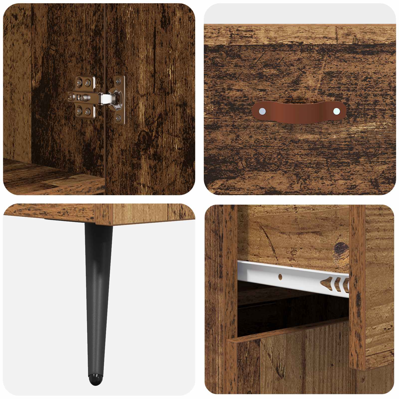 Haut Armoire Bois Ancien 69,5 x 34 x 180 cm Bois d'ingénierie - XIOS