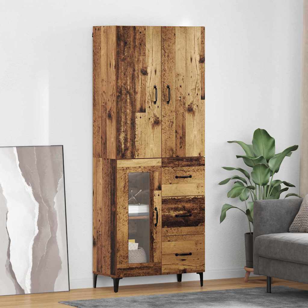 Haut Armoire Bois Ancien 69,5 x 34 x 180 cm Bois d'ingénierie - XIOS