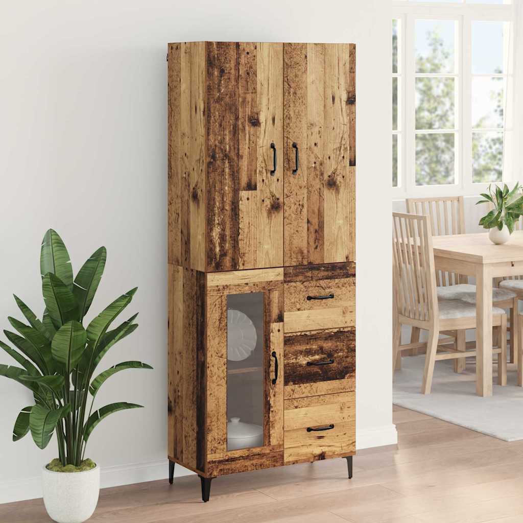 Haut Armoire Bois Ancien 69,5 x 34 x 180 cm Bois d'ingénierie - XIOS