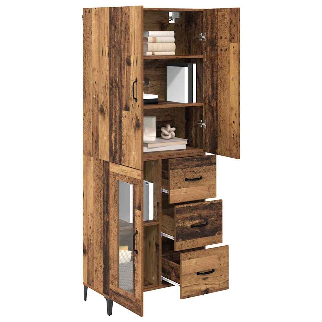 Haut Armoire Bois Ancien 69,5 x 34 x 180 cm Bois d'ingénierie - XIOS