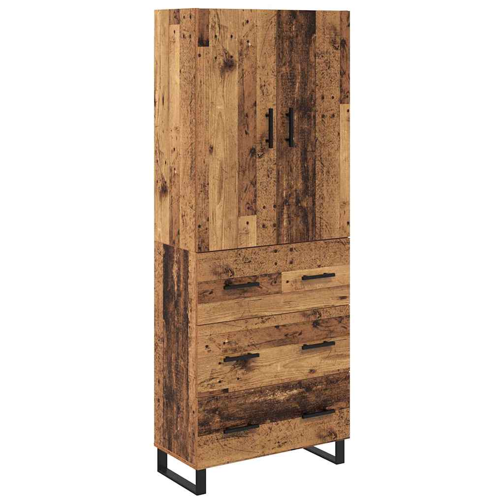 Haut Armoire 2 pc Bois Ancien 69,5 x 34 x 180 cm