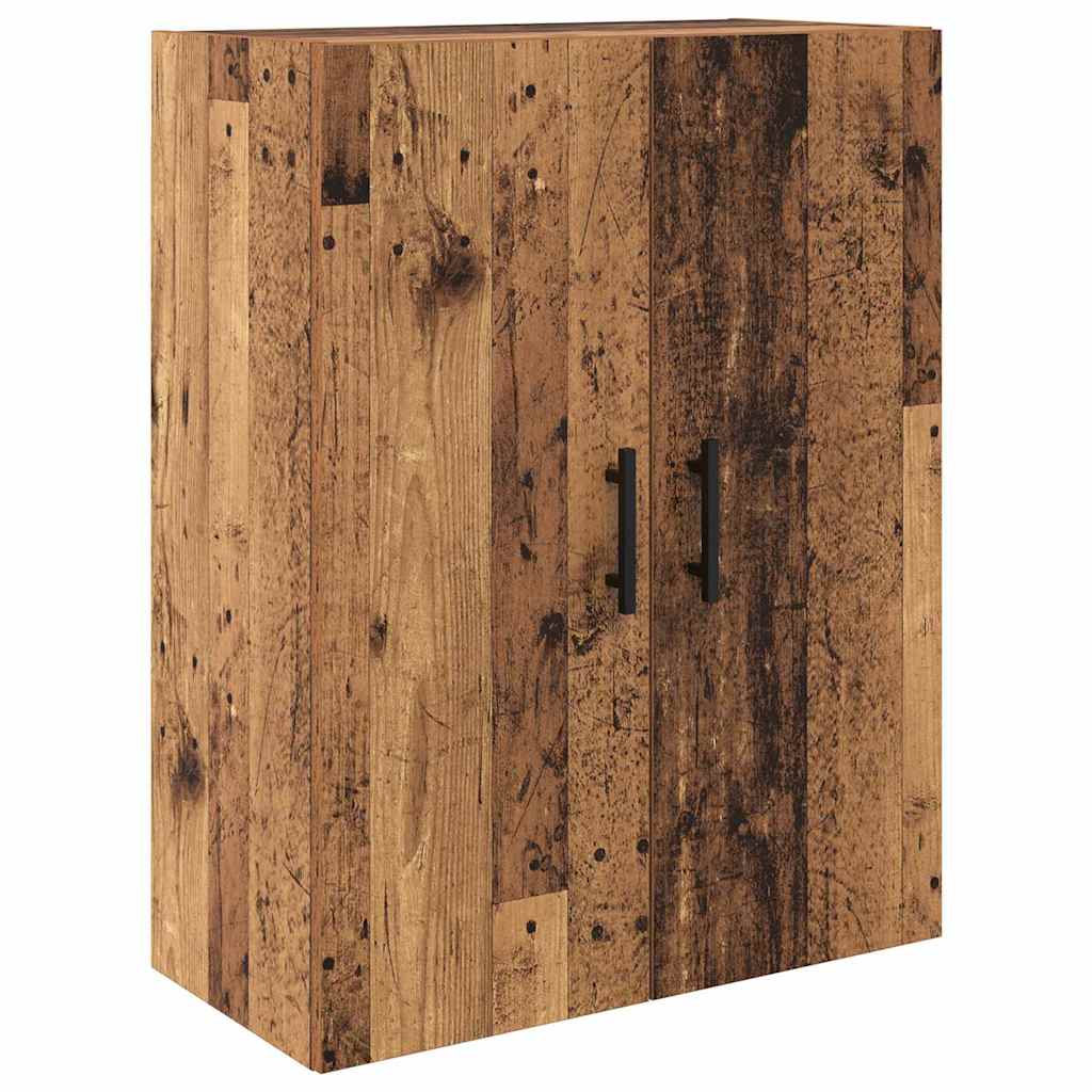 Haut Armoire 2 pcs Bois Ancien Bois Aggloméré et Verre - XIOS