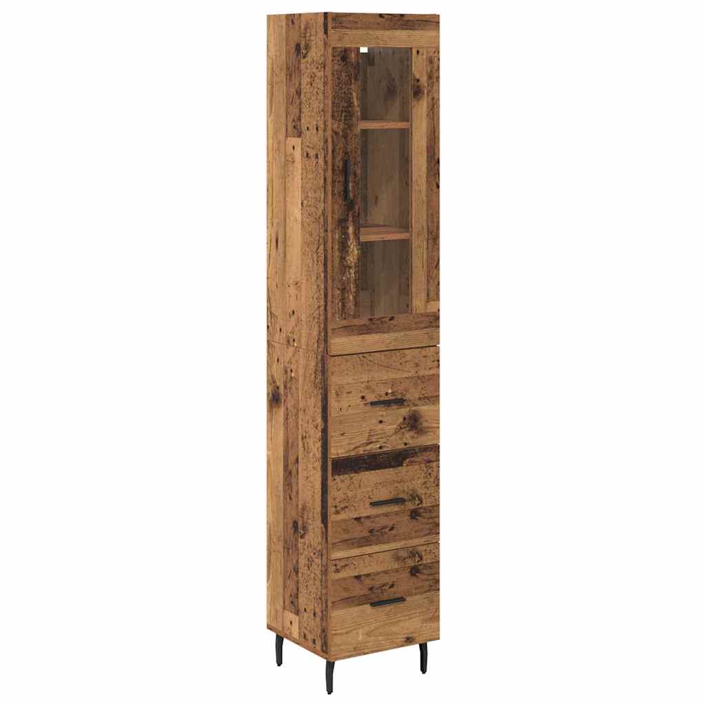Haut Armoire Bois Ancien 34,5 x 34 x 180 cm Bois d'ingénierie - XIOS
