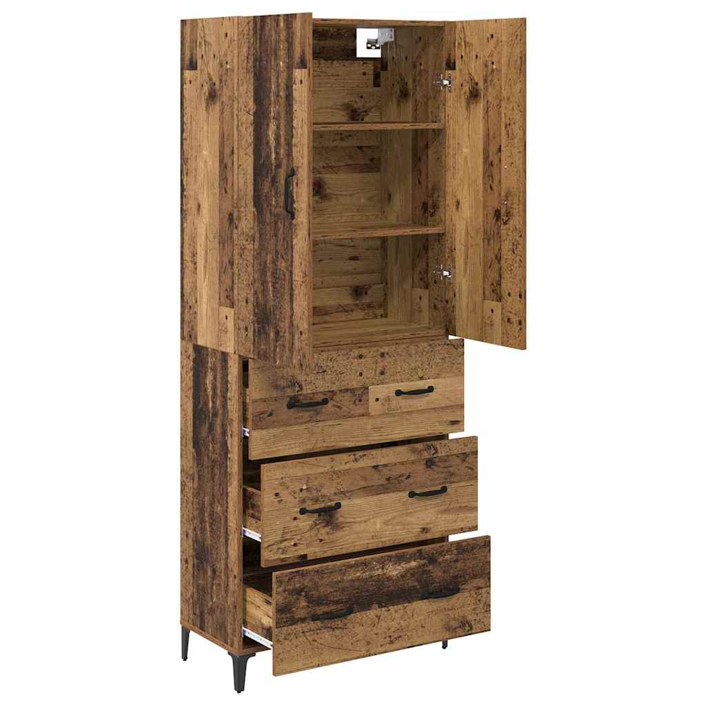 Haut Armoire Bois Ancien 69,5 x 34 x 180 cm Bois d'ingénierie - XIOS