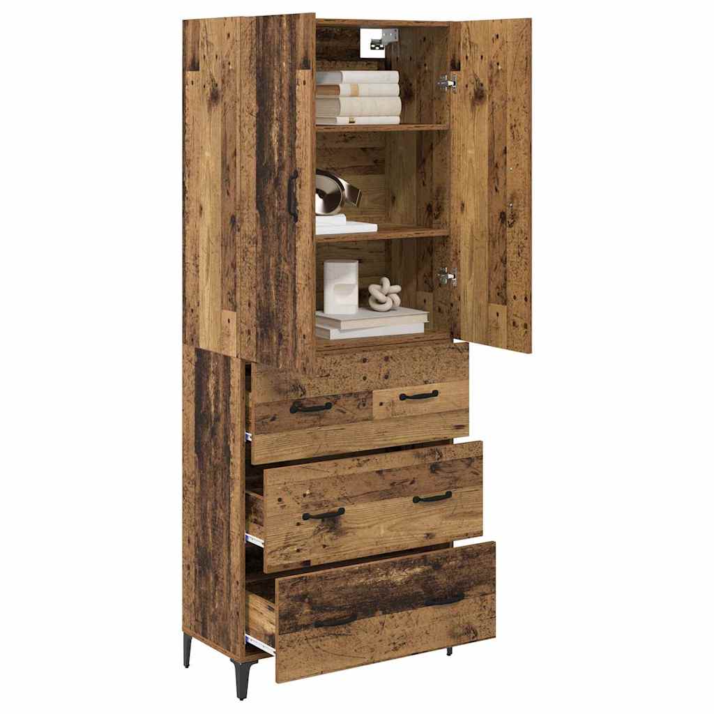 Haut Armoire Bois Ancien 69,5 x 34 x 180 cm Bois d'ingénierie - XIOS