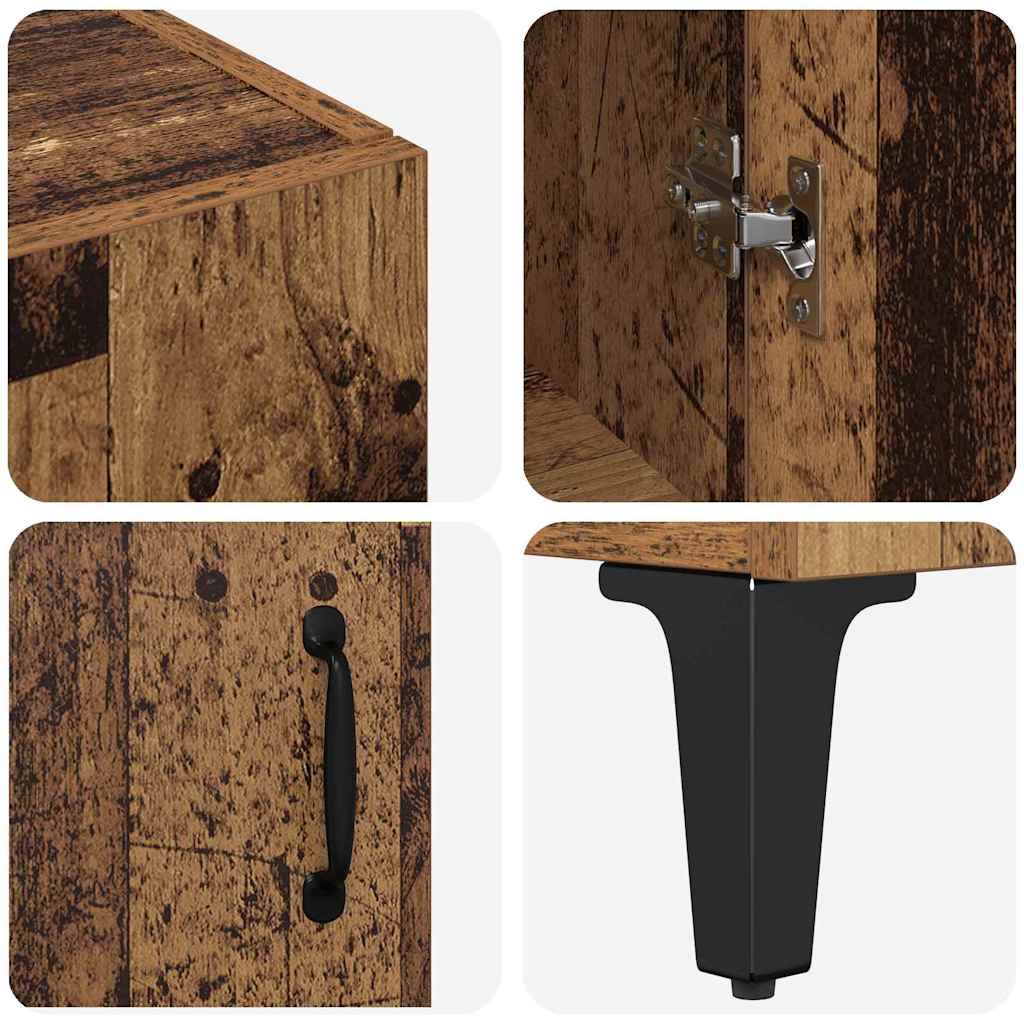 Haut Armoire Bois Ancien 69,5 x 34 x 180 cm Bois d'ingénierie - XIOS