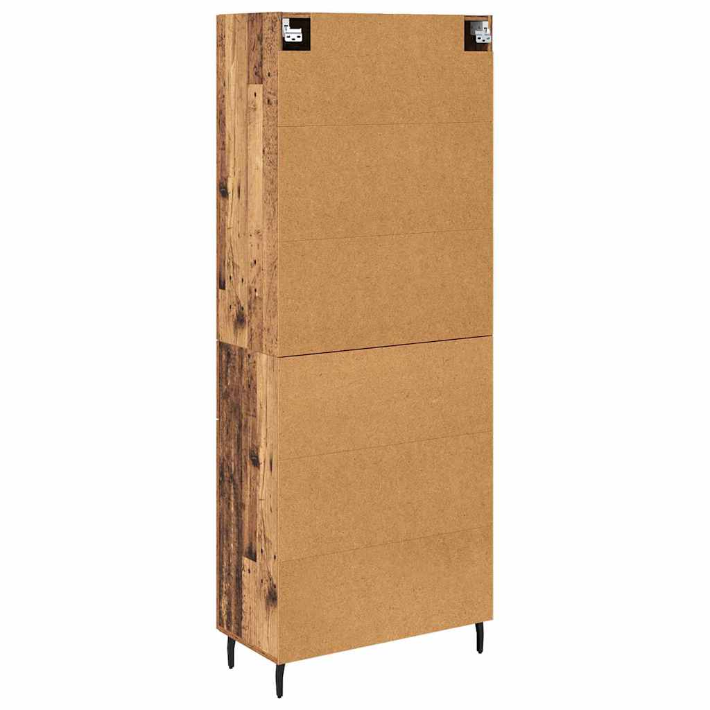 Haut Armoire 2 pc Bois ancien 69,5 x 34 x 180 cm