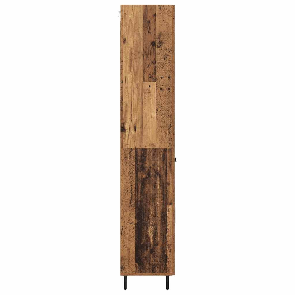 Haut Armoire 2 pc Bois ancien 69,5 x 34 x 180 cm