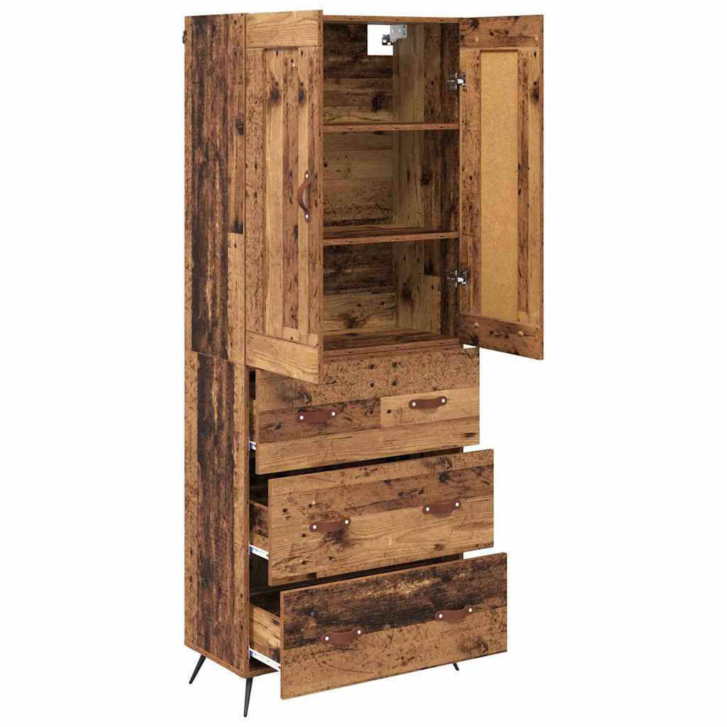 Haut Armoire Bois Ancien 69,5 x 34 x 180 cm Bois d'ingénierie - XIOS