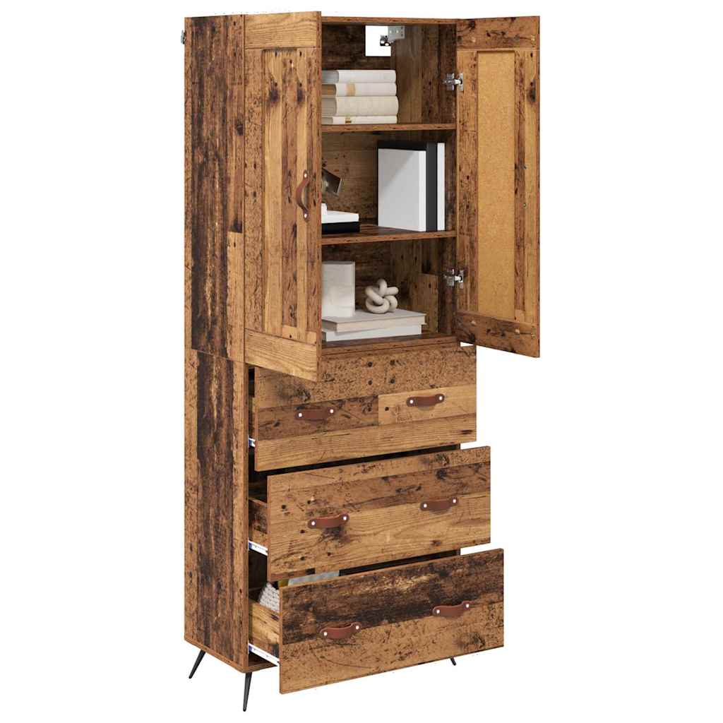 Haut Armoire Bois Ancien 69,5 x 34 x 180 cm Bois d'ingénierie - XIOS