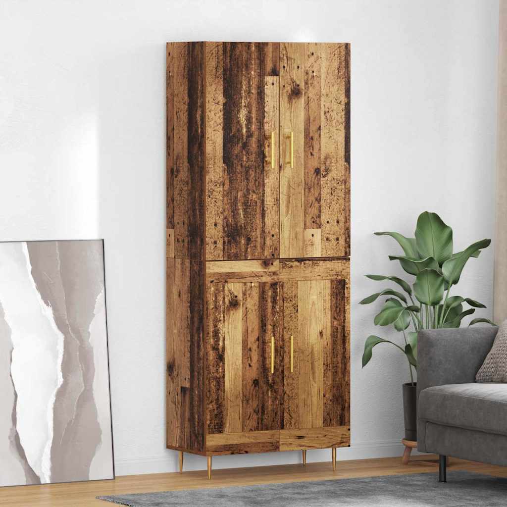 Haut Armoire Bois Ancien 69,5 x 34 x 180 cm Bois d'ingénierie - XIOS