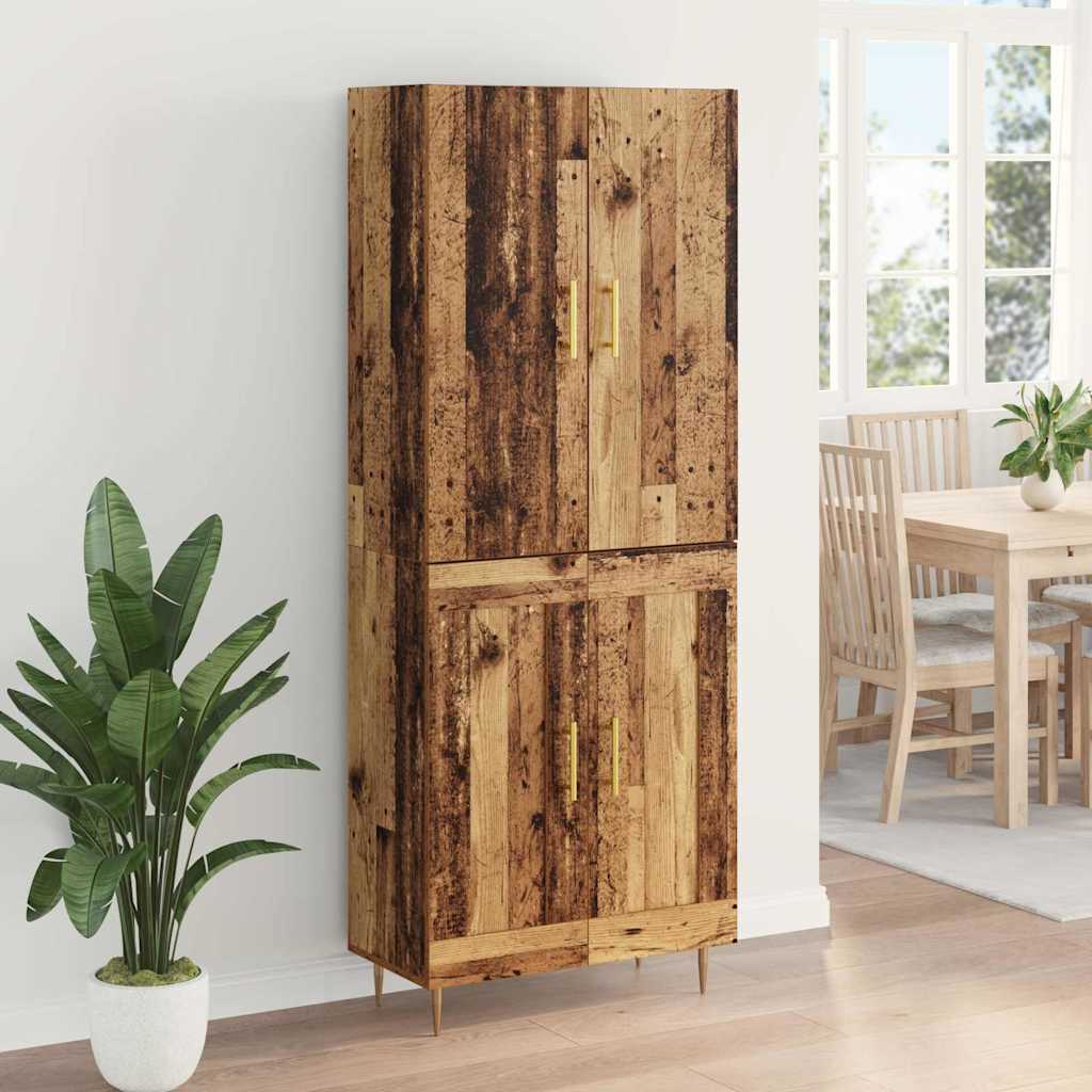 Haut Armoire Bois Ancien 69,5 x 34 x 180 cm Bois d'ingénierie - XIOS
