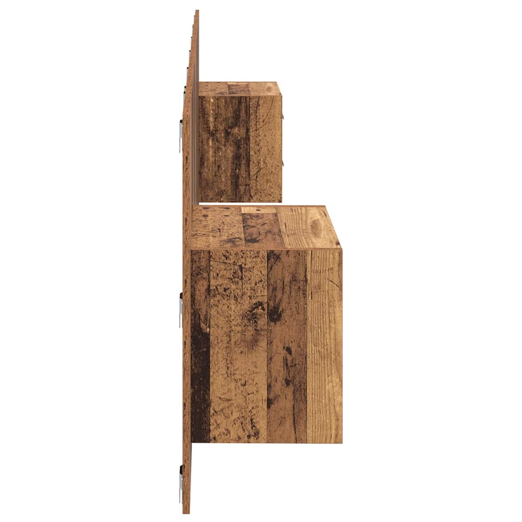 Tête de lit avec armoire 3 pcs Bois Ancien Bois d'ingénierie - XIOS