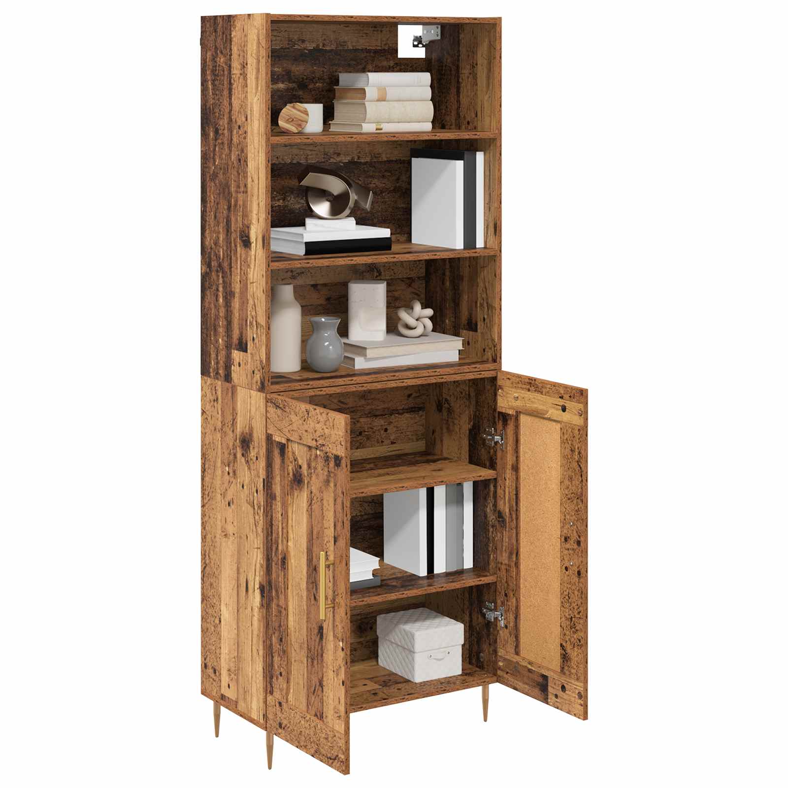 Haut Armoire Bois ancien 69,5 x 34 x 180 cm Bois d'ingénierie - XIOS