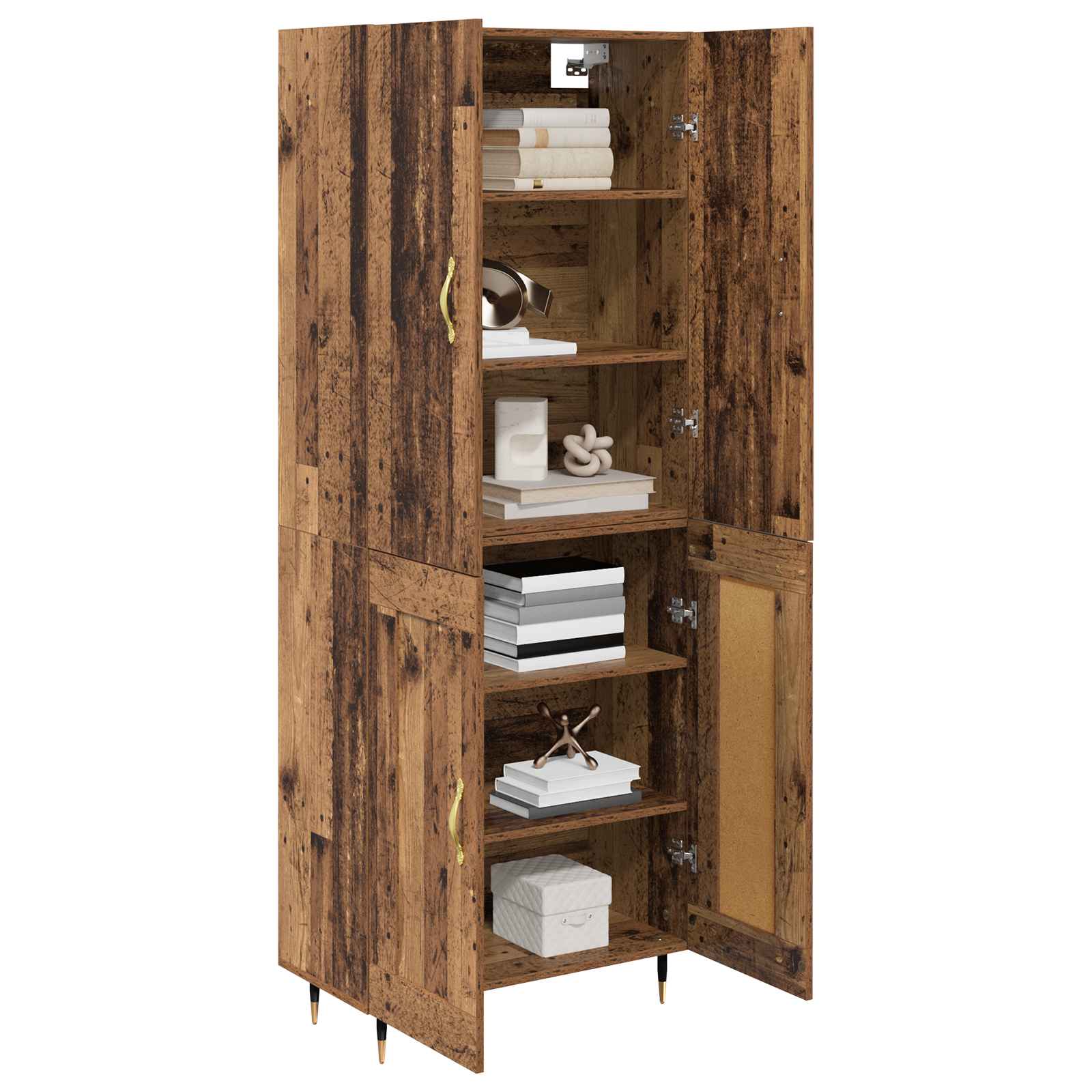 Haut Armoire Bois Ancien 69,5 x 34 x 180 cm Bois d'ingénierie - XIOS