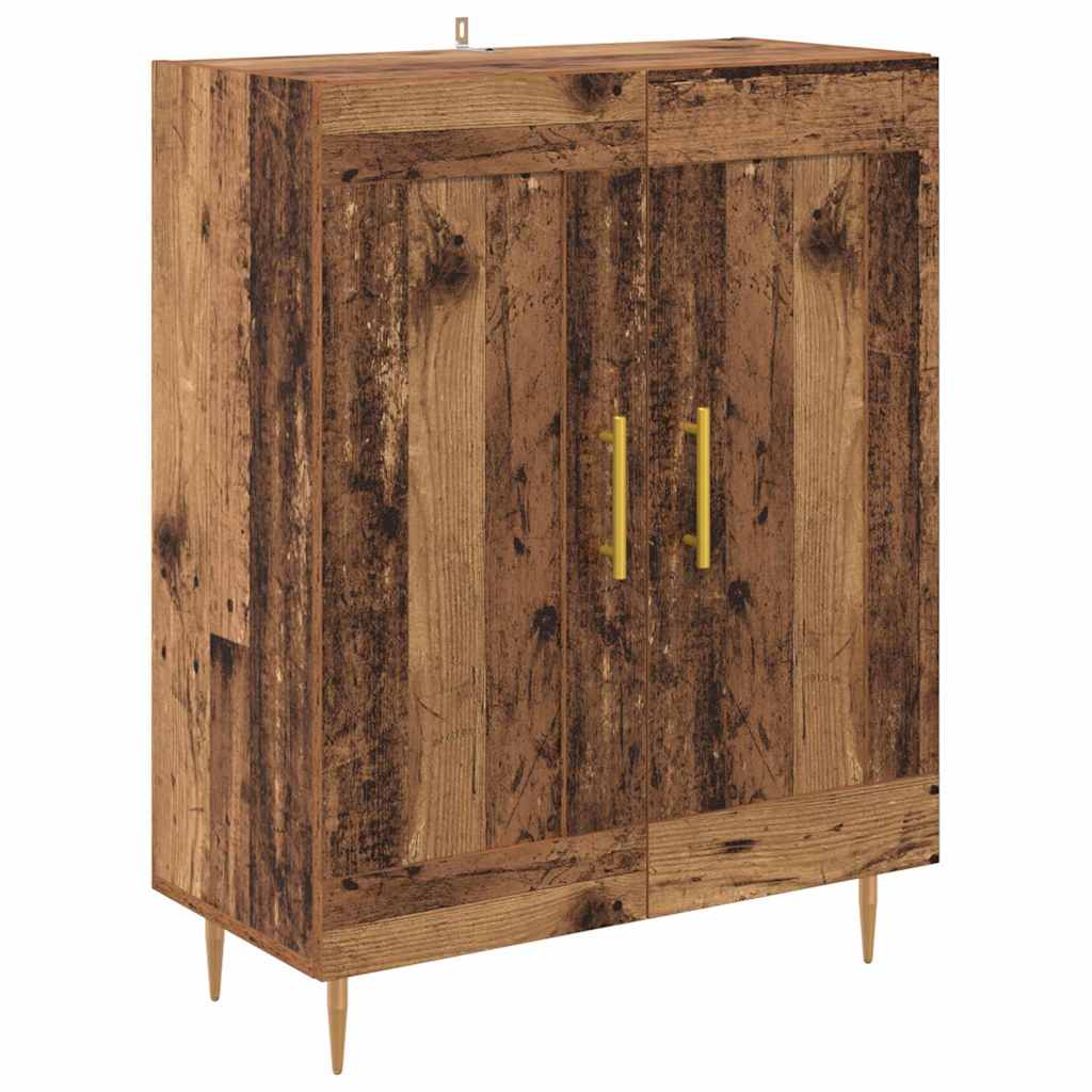 Haut Armoire 2 pcs Bois ancien Bois d'ingénierie - XIOS