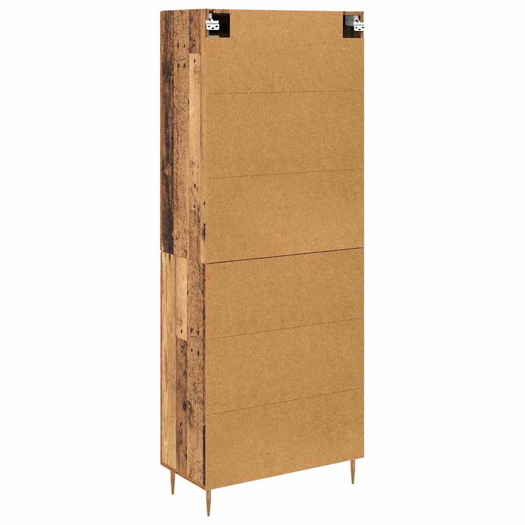 Haut Armoire 2 pcs Bois ancien Bois d'ingénierie - XIOS