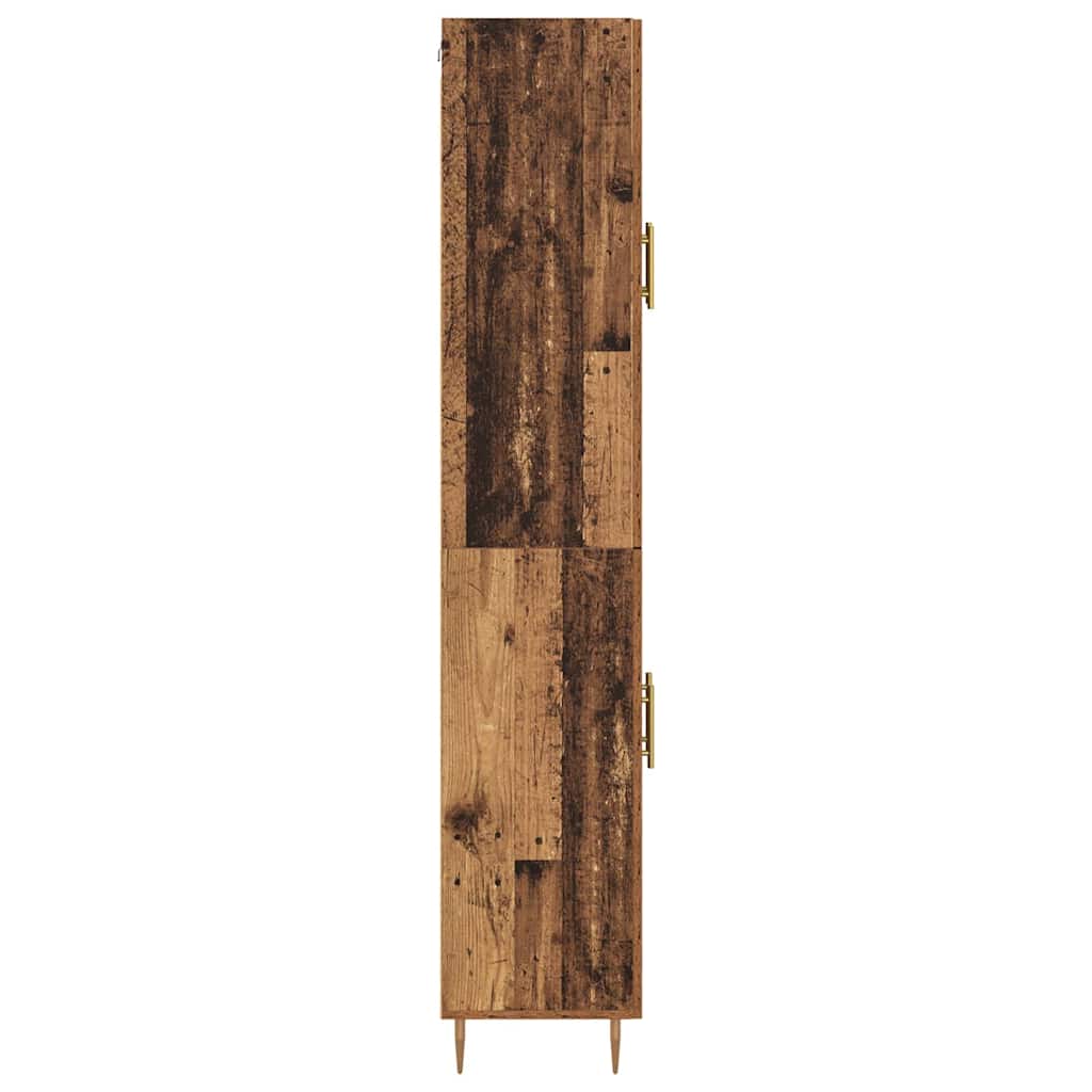 Haut Armoire 2 pcs Bois ancien Bois d'ingénierie - XIOS