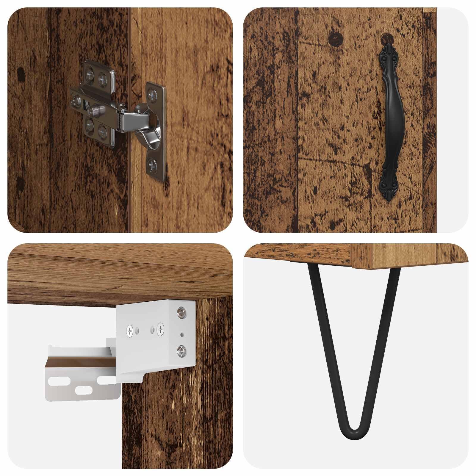 Haut Armoire Bois ancien 69,5 x 34 x 180 cm Bois d'ingénierie - XIOS