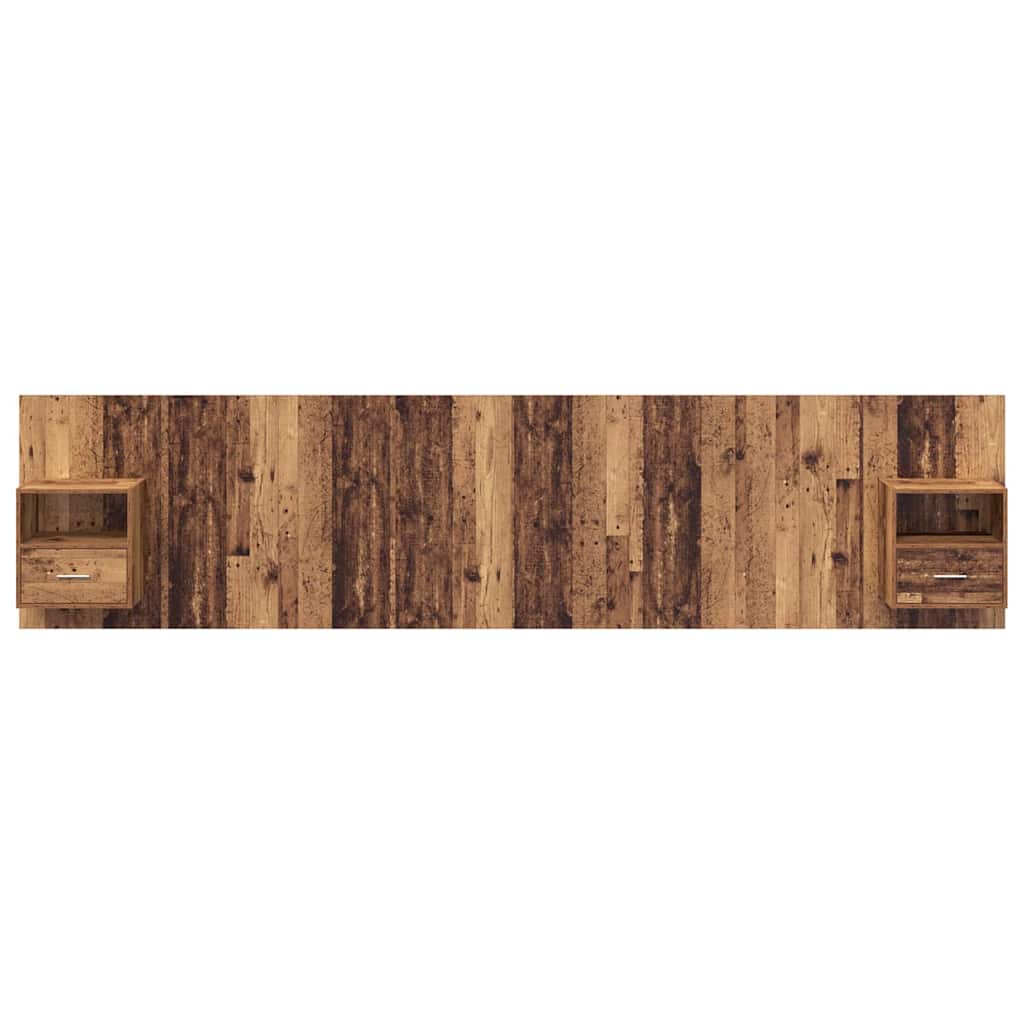 Tête de lit avec armoire 3 pcs Bois Ancien Bois d'ingénierie - XIOS