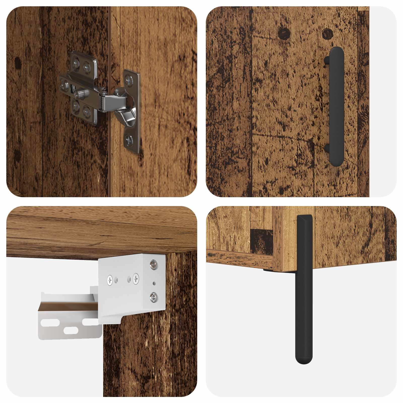 Haut Armoire Bois Ancien 69,5 x 32,5 x 180 cm Bois d'ingénierie - XIOS