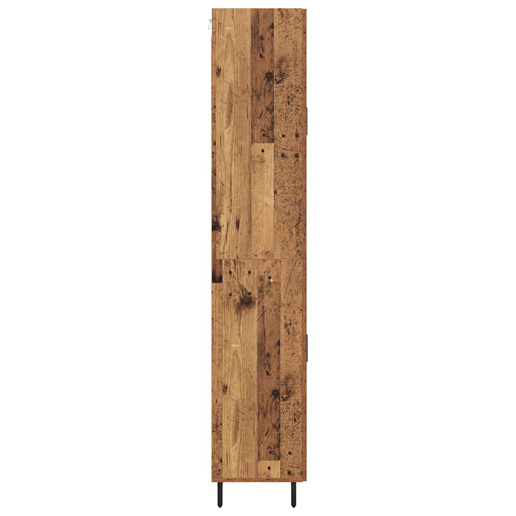 Haut Armoire avec tiroir 2 pcs Bois Ancien Bois d'ingénierie - XIOS