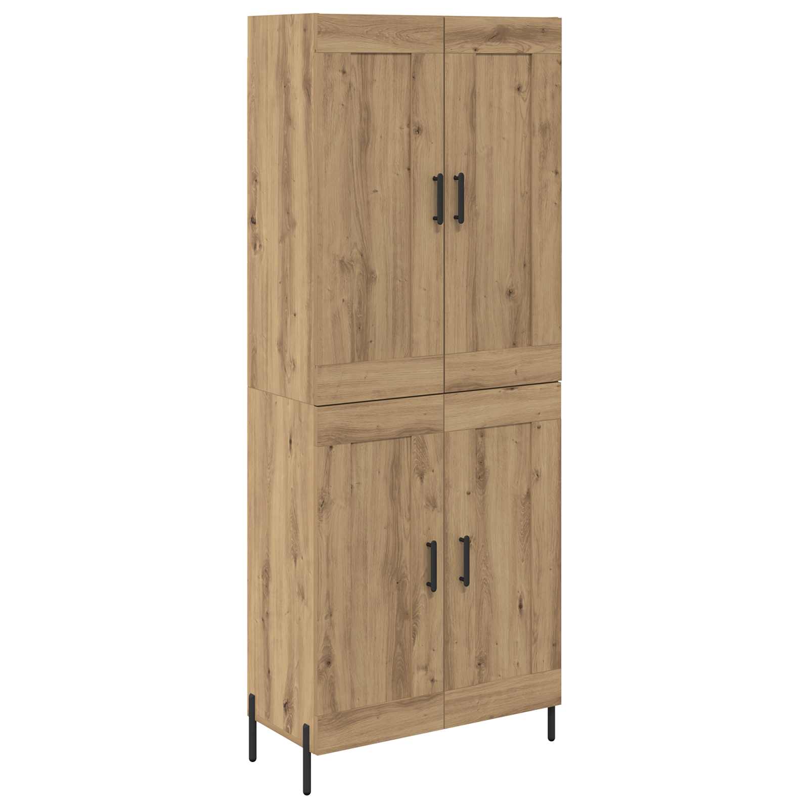 Haut Armoire 2 pcs Chêne artisanal Bois d'ingénierie - XIOS