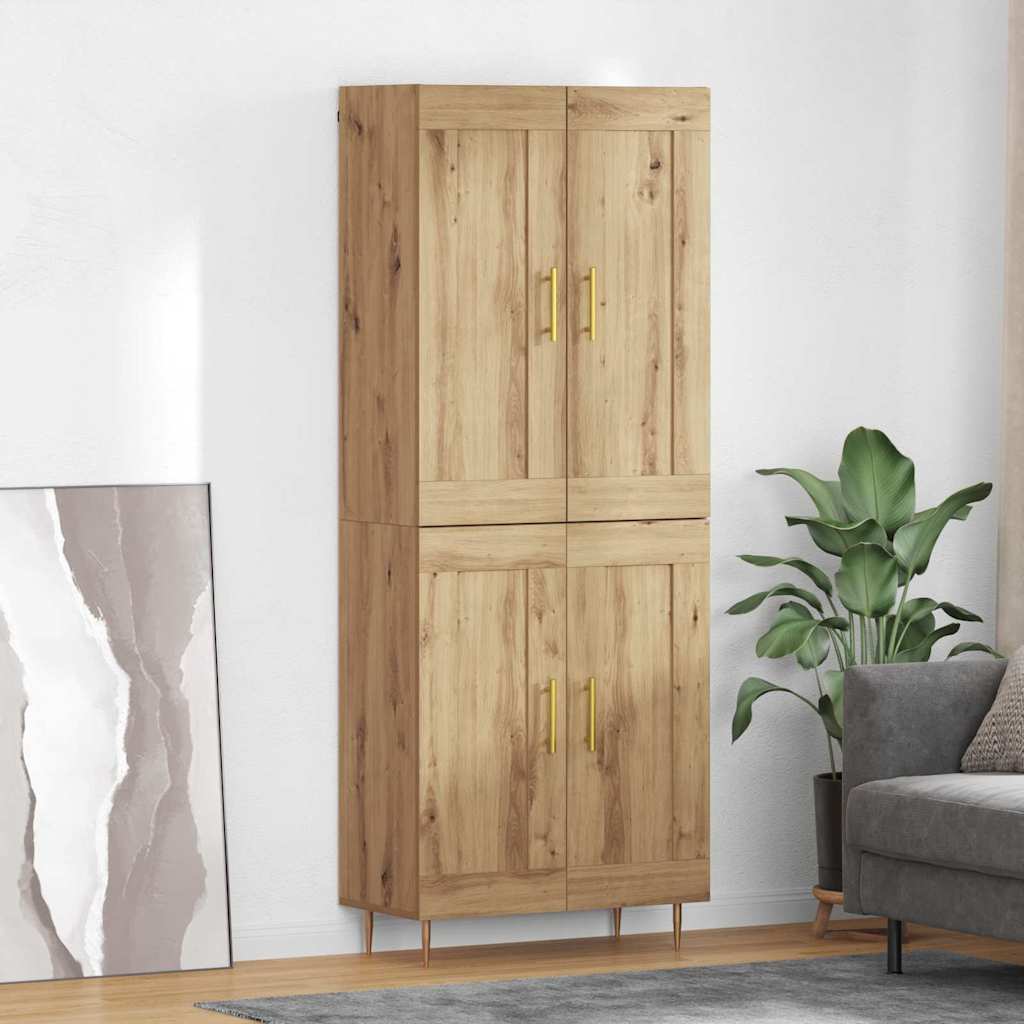 Haut Armoire Chêne artisanal 69,5 x 34 x 180 cm - XIOS