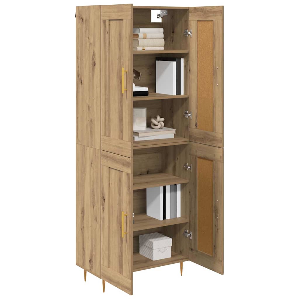 Haut Armoire Chêne artisanal 69,5 x 34 x 180 cm - XIOS