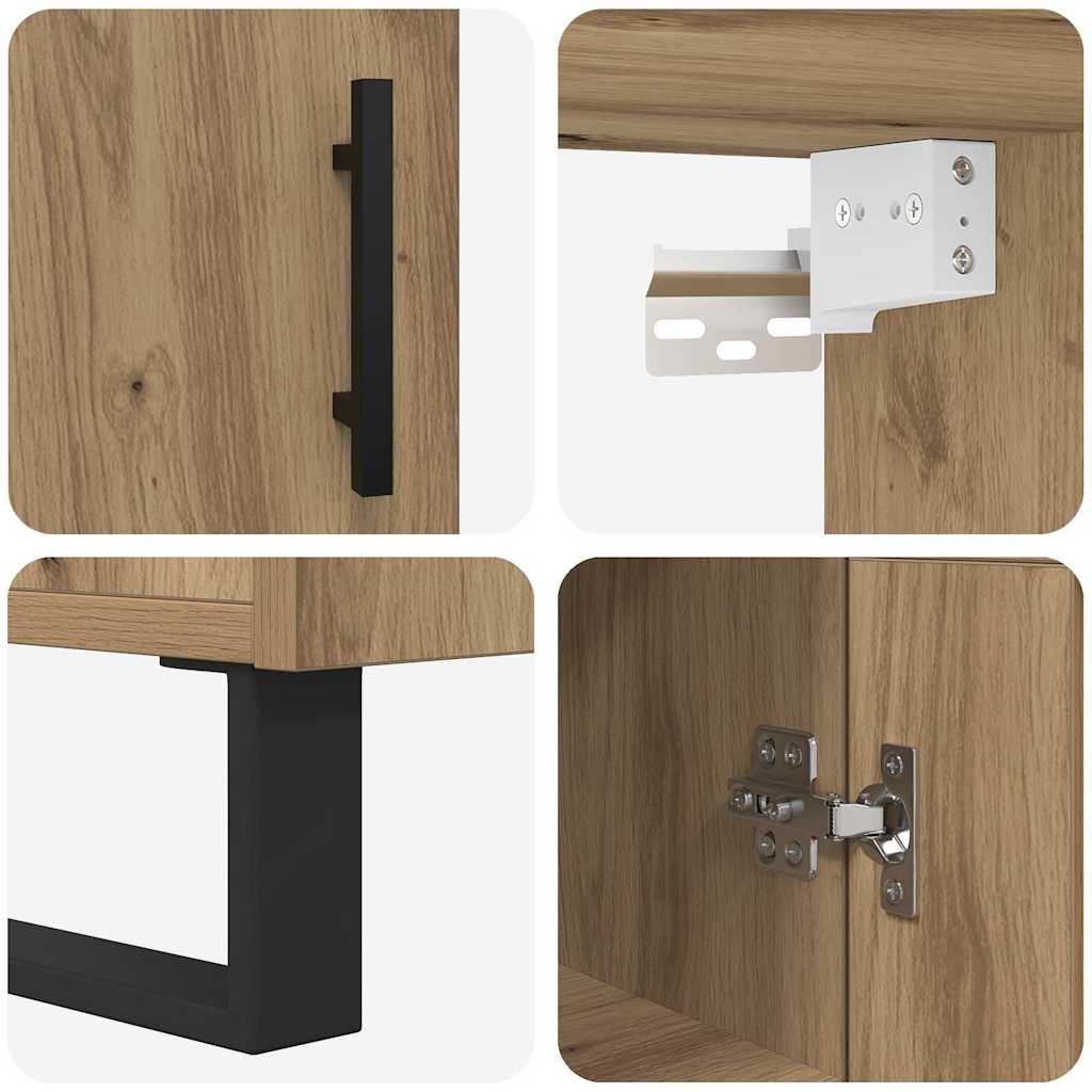 Haut Armoire Chêne artisanal 34,5 x 34 x 180 cm - XIOS