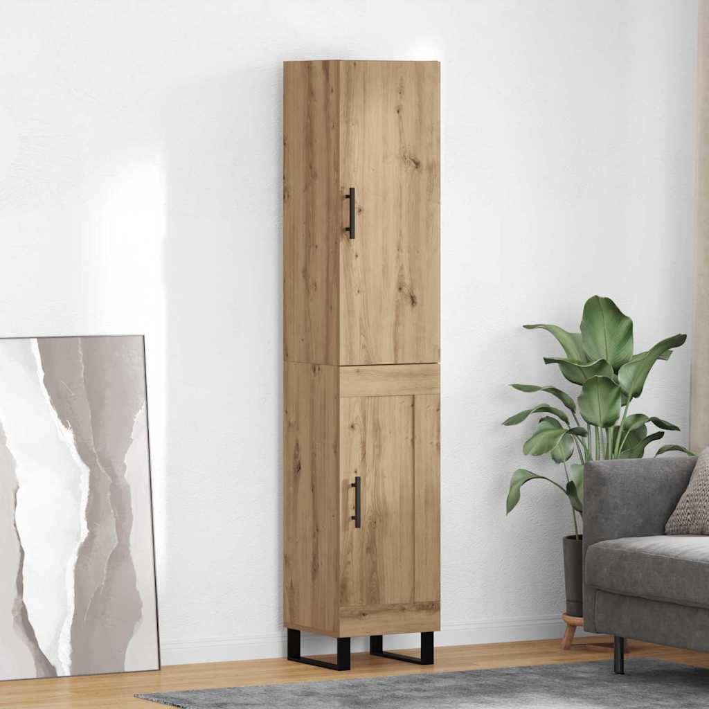 Haut Armoire Chêne artisanal 34,5 x 34 x 180 cm - XIOS