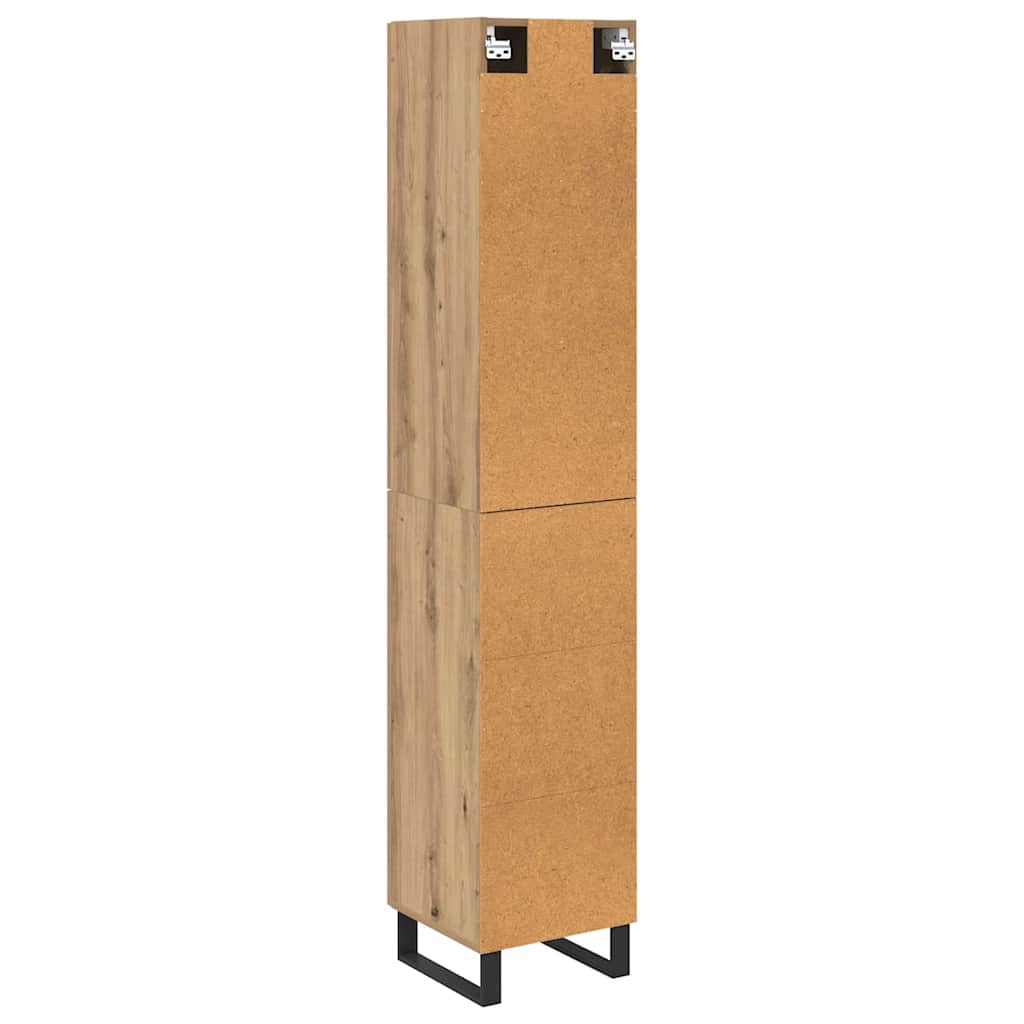 Haut Armoire Chêne artisanal 34,5 x 34 x 180 cm - XIOS