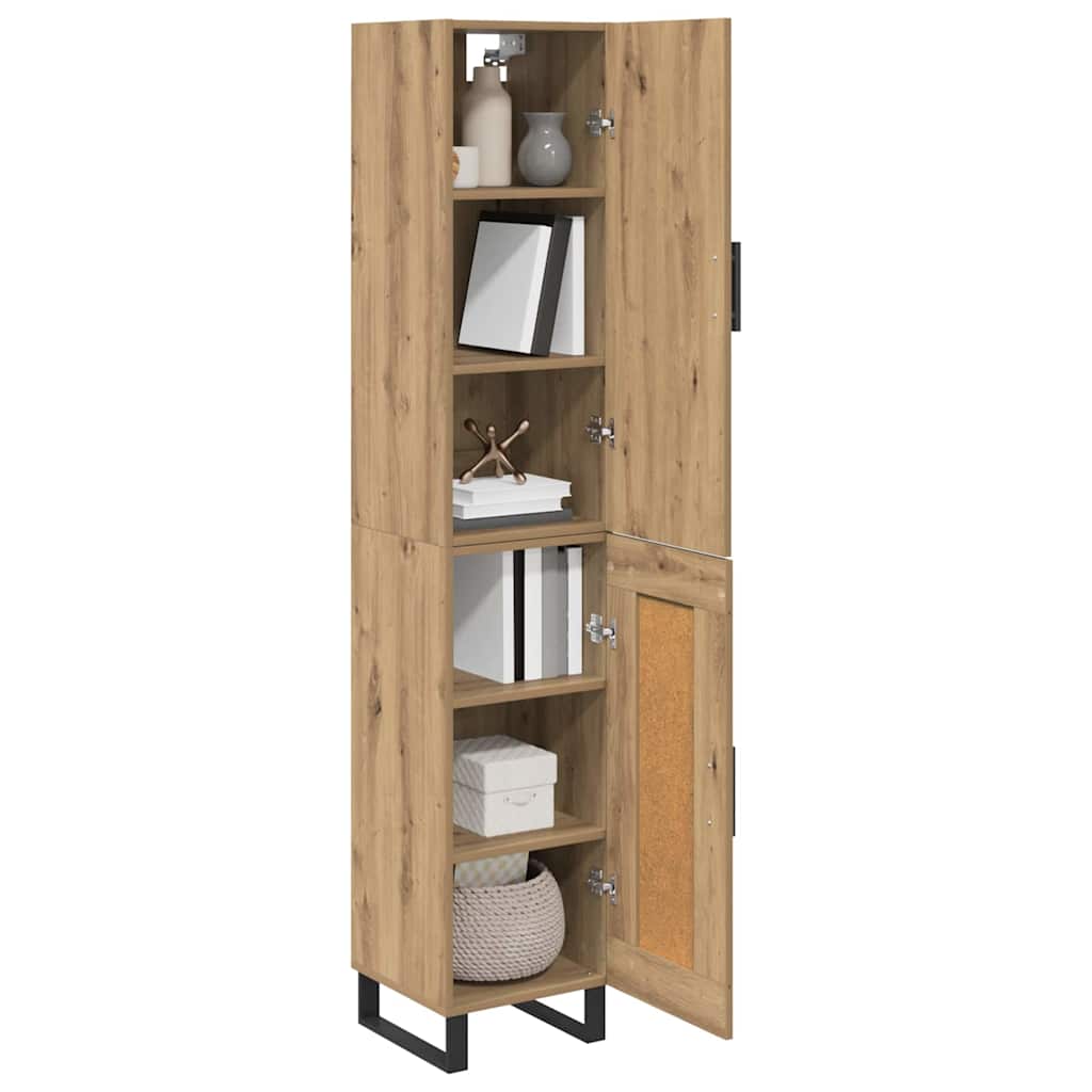 Haut Armoire Chêne artisanal 34,5 x 34 x 180 cm - XIOS