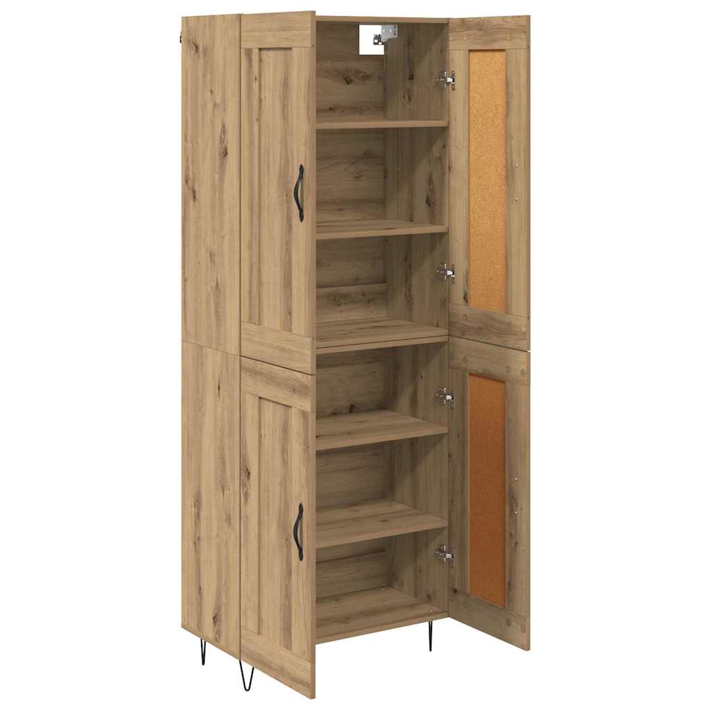 Haut Armoire Chêne artisanal 69,5 x 34 x 180 cm - XIOS