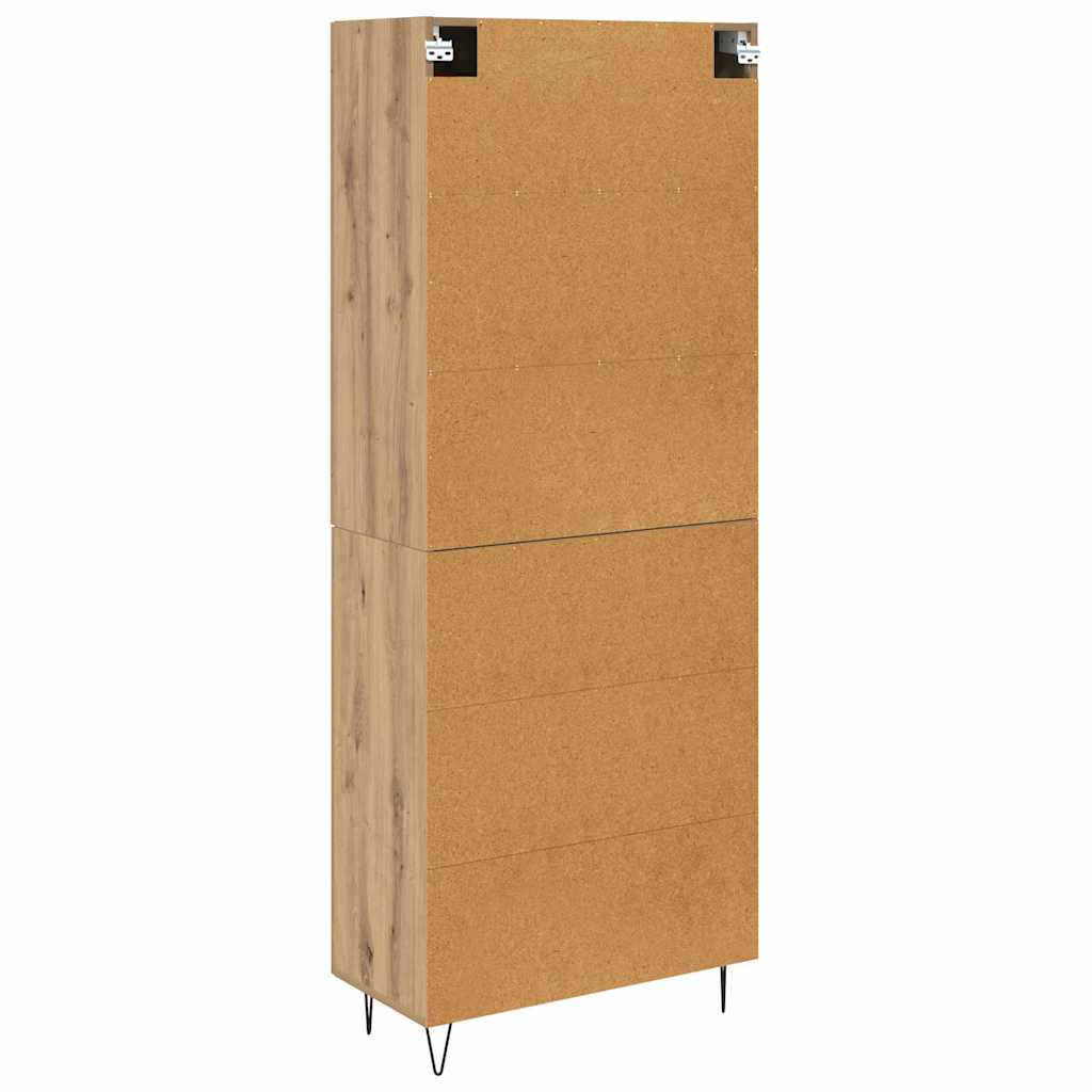 Haut Armoire Chêne artisanal 69,5 x 34 x 180 cm - XIOS