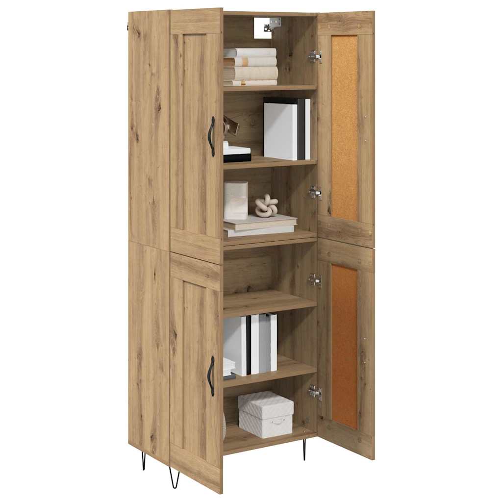 Haut Armoire Chêne artisanal 69,5 x 34 x 180 cm - XIOS