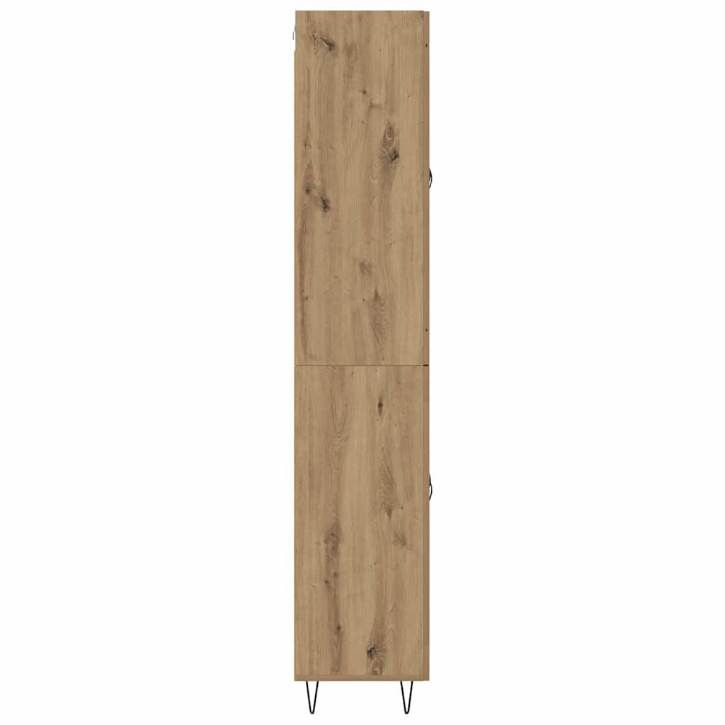 Haut Armoire Chêne artisanal 69,5 x 34 x 180 cm - XIOS