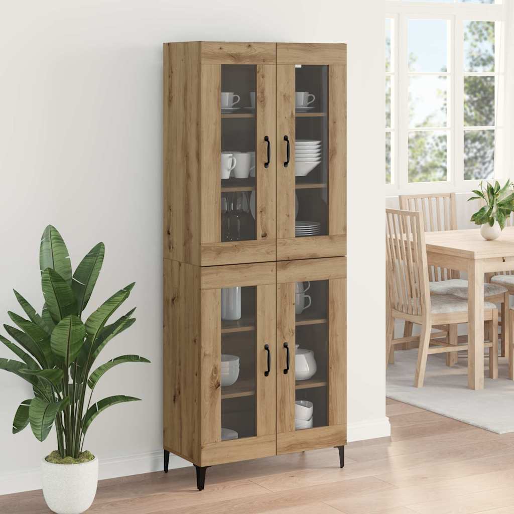 Haut Armoire Montage mural Chêne artisanal 69,5 x 34 x 180 cm - XIOS