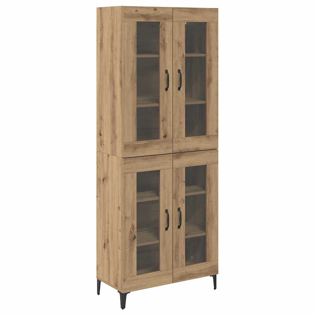 Haut Armoire Montage mural Chêne artisanal 69,5 x 34 x 180 cm - XIOS